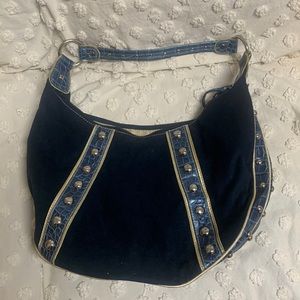 Jenna De Rossi Blue Bling Handbag